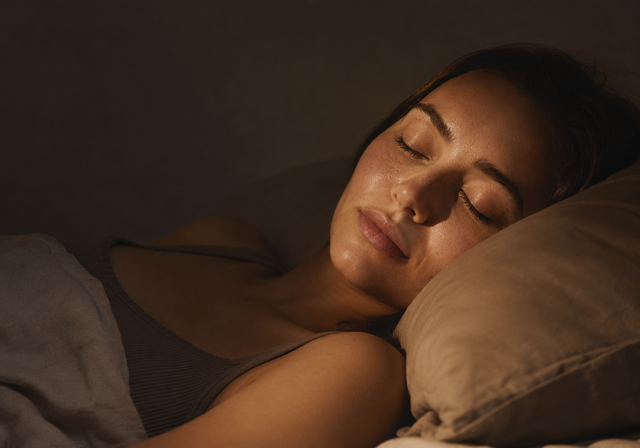 A sleeper waking during the night