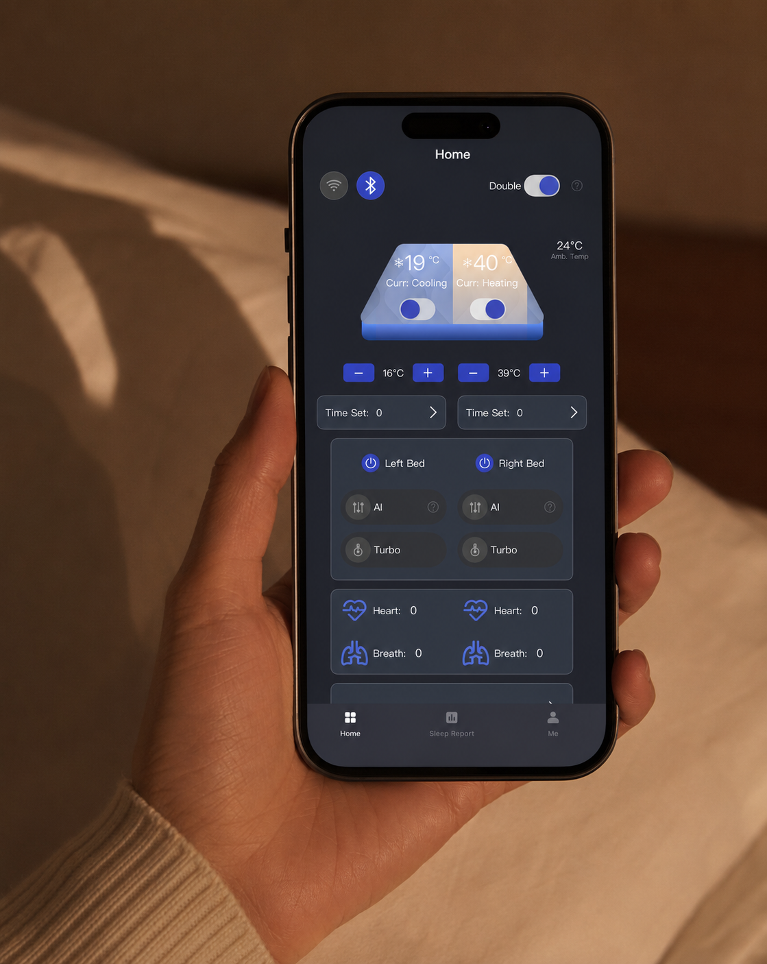 Wakewell sleep tracking app on a smartphone